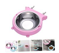 Hohopeti Suspendue Acier Inoxydable pour Chien Grand Modèle Anti-Renversement Facile à Nettoyer et Installer Distributeur Alimentaire Pratique pour Animaux