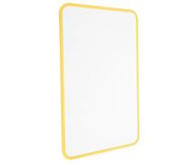 Hohopeti Tableau Blanc Magnétique Double Face Portable Jaune Tableau Effaçable à Sec pour Garçon et Filles Multifonction pour Bureau et École Bloc-notes Magnétique pour Dessin