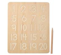 Hohopeti Tableau d'apprentissage de L'alphabet Chiffres en Bois de Hêtre, Double Face, Éducatif Montessori pour Garçon et Filles Préscolaires, Outil D'écriture Manuscrite Sécurisé