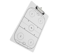 Hohopeti Tableau Effaçable à Sec pour Hockey sur Glace Portable et Double Face Outil D’Entraînement Léger Robuste et Polyvalent pour Entraîneurs Planification Stratégique et