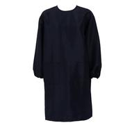 Hohopeti Tablier de Travail Noir à Manches Longues pour Coiffeur Poches, Protection Complète pour Salon de Coiffure, Vêtement Professionnel pour Coupe, Coloration et Soins Esthétiques