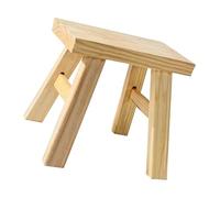 Hohopeti Tabouret Bois pour Garçon Fille Léger et Stable Marchepied Multifonction pour Salle de Bain Siège Rétro pour Changer Les Chaussures Portable et Facile à Déplacer Adapté Aux