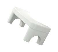 Hohopeti Tabouret de Toilette Pliable en Polypropylène Blanc Épais Repose-Pieds de Salle de Bain Antidérapant Marchepied Stable pour Siège de Toilette 1 Pièce pour Apprentissage et