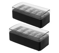 Hohopeti Taille-crayon Manuel 2pcs pour Sourcils et Eyeliner avec 5 Trous, Précision Longue Pointe, Matériau Acier Manganèse pour Usage Quotidien et Voyage