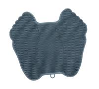 Hohopeti Tampon de Massage Silicone pour Épurateur Exfoliant Antidérapant Coussin de Massage Plantaire pour Nettoyage et Stimulation des Points Acupression pour Secs et Mouillés Gris