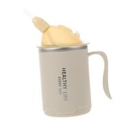 Hohopeti Tasse de Dysphagie pour Adultes Tasse de Soins Déversement pour Patients Alités avec Paille Douce Bouteille Hydratation pour Personnes Âgées