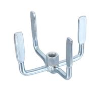 Hohopeti Tête de Mélangeur en Acier pour Bétonnière Accessoire de Batteur sur Socle Mèche de Malaxage Solide Compatible Perceuse Outil de Malaxage Manuel pour Chantier Pièce de