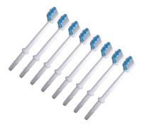 Hohopeti Têtes de brosse pour hydropulseur buccal 8pcs, compatibles avec la plupart des irrigateurs oraux, nettoyage des espaces interdentaires, accessoires pour hydropulseur buccal en ABS