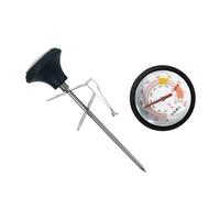 Hohopeti Thermomètre Professionnel pour Boisson et Cuisson avec Longue Clip Ajustable et Protection Silicone Inox pour Viande Lait Barbecue et Pâtisserie