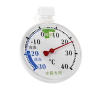 Hohopeti Thermomètre Réfrigérateur avec Capteur Précis et Ventouse Ronde Jauge de Température pour Frigo Congélateur et Chambre Froide Surveillance Fiable pour Conservation Alimentaire
