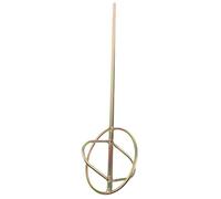 Hohopeti Tige de Brassage Multifonction en Métal Dispositif de Sécurité pour Perceuse Électrique, Accessoire Paddle Or pour Mélanger Peinture et Plâtre Réutilisable