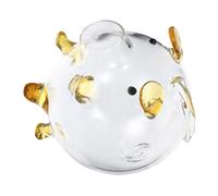 Hohopeti Tirelire Cochon Verre Borosilicaté Transparent Mini Pot de Rangement pour Coffre Fort Économiseur pour Garçon Fille Cadeau Anniversaire Garçon Design Adorable et Solide