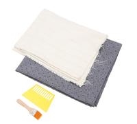 Hohopeti Tissu de Tuftage Antidérapant avec Lignes Marquées pour Tapis DIY Adapté Aux Matériaux de Fabrication de Tapis et Punch Needle Kit Complet avec Tissu Renforcé Couleur Aléatoire