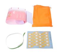 Hohopeti Toise pour Bébé 0-3 Ans Rose Mètre Ruban Réutilisable, Tapis de Mesure Taille et Tour de Tête, Système Compact Mesure Pointure et Stickers pour Suivi Croissance -né