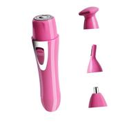 Hohopeti Tondeuse Électrique Rechargeable USB Rose Compacte Multifonction pour Nez et Oreilles Unisexe Usage Voyage