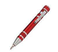 Hohopeti Tournevis Multifonction Magnétique en Alliage D’Aluminium, Stylo Outil de Réparation Léger avec 8 Embouts Interchangeables, 4 Couleurs Assorties, Kit Compact pour Bricolage et