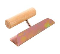 Hohopeti Truelle de finition d'angle en bois et fer, pour plâtrage et coupe-mastic des angles de murs, matériaux de construction pour ouvriers du bâtiment et peinture maison