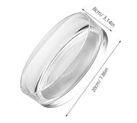 Hohopeti Vase en Verre Transparent Grand Pot Hydroponique pour Culture de Nénuphars et Succulentes Décoration Intérieure 20X20X8 CM