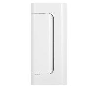 Hohopeti Verrou de Sécurité pour Porte d'Appartement en Alliage d'Aluminium Blanc avec Pêne Dormant, Loquet à Bascule Renforcé, Vis de Fixation Inclus, Serrure Nuit Garçon et Filles