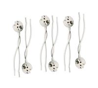 Hohota Kit de projecteur de plafond réglable, 10 pièces, blanc, noir, carré, rond, support de lampe en céramique, Base Gu10 Gu5.3(Gu5.3 holder)