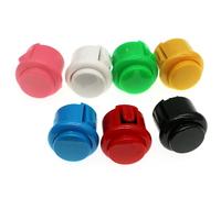 Hohota Lot de 10 boutons poussoirs de jeu de 30 mm et 24 mm for manette de flipper DIY(24mm Mixed Colors)