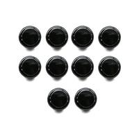 Hohota Lot de 10 boutons poussoirs de jeu de 30 mm et 24 mm for manette de flipper DIY(30mm black)