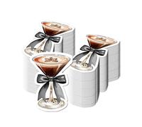 Hohota Lot de 20 serviettes de table en papier en forme de fruits, arc-en-ciel, citron, pastèque, pour fête d'anniversaire, décoration de mariage (champagne-YX033)