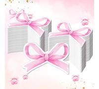 Hohota Lot de 40 serviettes de table en papier en forme de fruits, arc-en-ciel, citron, pastèque, pour fête d'anniversaire, décoration de mariage (Bow-YX019)