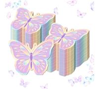 Hohota Lot de 40 serviettes de table en papier en forme de fruits, arc-en-ciel, citron, pastèque, pour fête d'anniversaire, décoration de mariage (papillon-YX027)