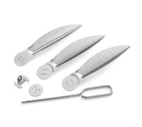 HOHOVYVY 22,5 pouces One-Touch Système de nettoyage Kit de rechange pour Weber 7444 Accessoires de barbecue Brosse métallique