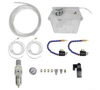HOHOVYVY 3L Pulvérisateur de brouillard d'huile Système de lubrifiant de refroidissement YS-BPV-3000 avec réglage de l'air et de la quantité de pulvérisation Raccords en cuivre Électrovanne 1/4