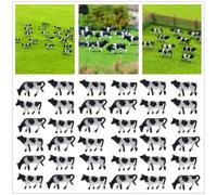 HOHOVYVY 60 pièces N échelle vaches modèle 1:150 modèle chemin de fer peint ferme animaux modèle scène