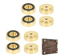 HOHOVYVY 8 pieds de planche à découper en laiton doré avec patins antidérapants élégants - Montage facile - Maintien stable pour planches à découper, meubles et projets de cuisine