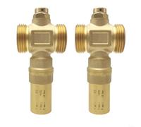 HOHOVYVY Automatique Dn25 1 Pouce, Pour Valve Antigel Pour Pompes à Chaleur, Pour Chauffage au Sol DN25 1 Pouce, Valve Automatique en Laiton Contre le Gel (2 pièces)