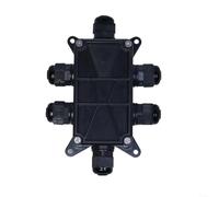 HOHOVYVY Boîte de jonction étanche IP68 pour fiche WAGO211 412/413/415, matériaux ignifuges V0, construction compacte de 14 x 10 x 3 cm, montage polyvalent pour l'extérieur (noir)
