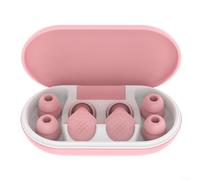 HOHOVYVY Bouchons d'oreille avec réduction du bruit de 45 dB et isolation phonique à 5 couches, en silicone souple, réutilisables et ergonomiques pour le sommeil, la natation et la bibliothèque, rose