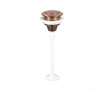 HOHOVYVY Bouton poussoir de chasse d'eau 38 mm en ABS - Chasse à un bouton - Compatible avec les valves de chasse standard (or rose)