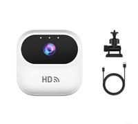 HOHOVYVY Caméra d'action HD Wi-Fi compacte 4,6 x 4,6 x 2,5 cm en ABS robuste pour la surveillance des animaux de compagnie et les activités de plein air (blanc)