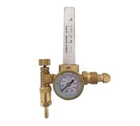 HOHOVYVY CGA580 Régulateur de débit de gaz pour soudure MIG/TIG, tube de | Réducteur de pression de gaz de protection d'étanchéité, pour régulateur de débit Argon CGA580, 10-60 CFH, laiton (CGA580)