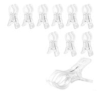 HOHOVYVY Clips d'arche de ballons transparents pour décoration de fête | Avec mécanisme à ressort pour fixer en toute sécurité les ballons aux murs et aux tables sans endommager (25 pièces)