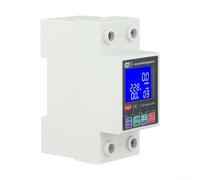 HOHOVYVY Compteur électrique intelligent WiFi - Disjoncteur - 63 A - 230 V - Avec rétroéclairage LED - Rail DIN - Compteur d'énergie numérique - Protection contre les surcharges - Télécommande