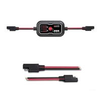 HOHOVYVY Contrôleur de charge solaire MPPT 10 A 12 V avec affichage LCD connecteur SAE compatible avec les batteries AGM/gel/cycle profond/scellé/lithium