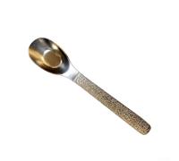 HOHOVYVY Cuillère de camping de 17,2 cm - Légère, résistante à la chaleur et neutre au goût - Pour la cuisine en plein air, les randonnées et les pique-niques - Argent (DB)