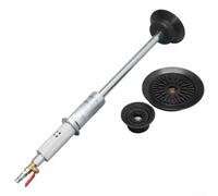 HOHOVYVY Débosseleur pneumatique avec tête d'aspiration sous vide et marteau à inertie en cuivre-aluminium pour la réparation de carrosserie sans dommages à la peinture Argenté 61 x 12 cm (ventouse