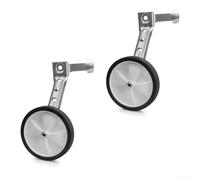 HOHOVYVY Ensemble de roues stabilisatrices réglables pour vélo d'enfant de 16 à 24 pouces (16-24 pouces), vélos multi-vitesses en acier (argenté)