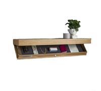 HOHOVYVY Étagère murale cachée en bois - Étagère de rangement secrète - Meuble - 40 x 21 x 7,2 cm - Bois