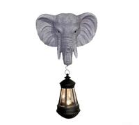 HOHOVYVY Figurines solaires pour l'extérieur, lampe solaire éléphant, figurine de jardin pour extérieur, décoration de jardin, statue lumineuse pour terrasse cour