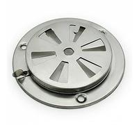 HOHOVYVY Grille d'aération de 9,5 cm en acier inoxydable pour grille d'évacuation, grille d'aération de poêle, pièces de rechange
