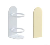 HOHOVYVY HOHOVYVY Organiseur de brosses à dents en fer compact 9,5 x 4,5 cm | Installation sans perçage, forte adhérence, protège les murs, idéal pour les locataires, montage rapide