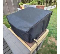 HOHOVYVY Housse de barbecue étanche 17,5-22,5 pouces Protection de barbecue pour station de cuisson en plein air avec cordon de serrage réglable et protection UV (55 x 40 x 22,5 cm)